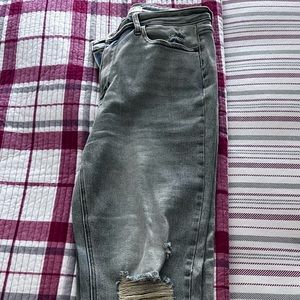 Judy Blue distressed jeans,  I sized down from my normal size.